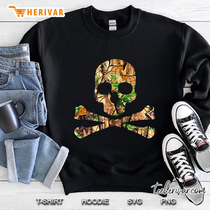 Mens Camo Skull Sweatshirt