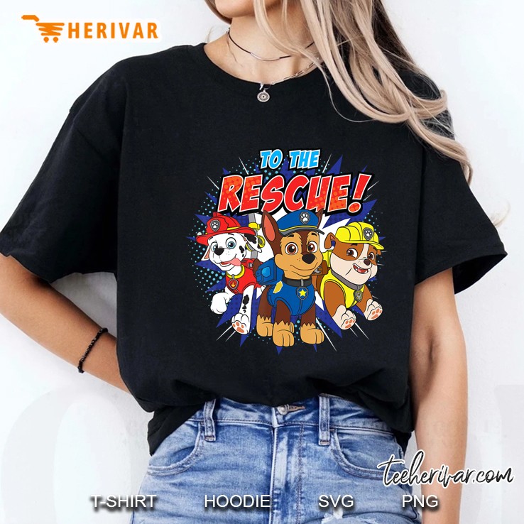 Paw Patrol To The Rescue! Three Characters Ladies Tee