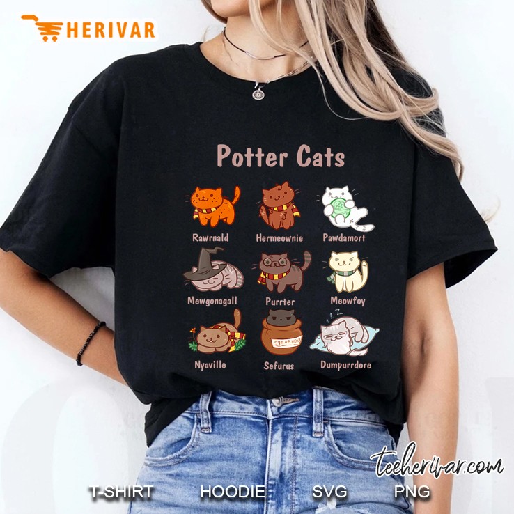 Potter Cats , Funny Gifts For Cat Lovers Hoodie