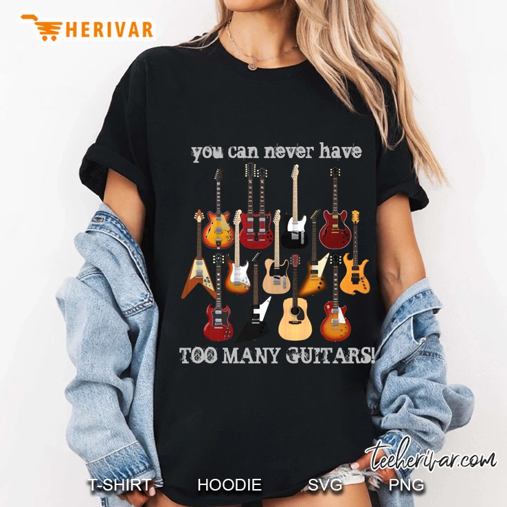 Too Many Guitars! Ladies Tee