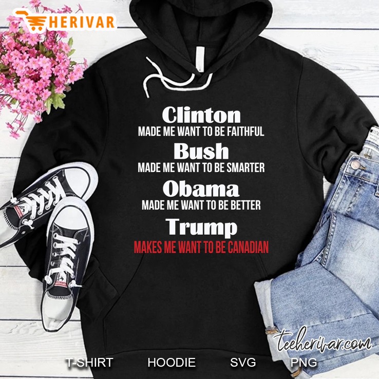 Trump Makes Me Want To Be Canadian Hoodie