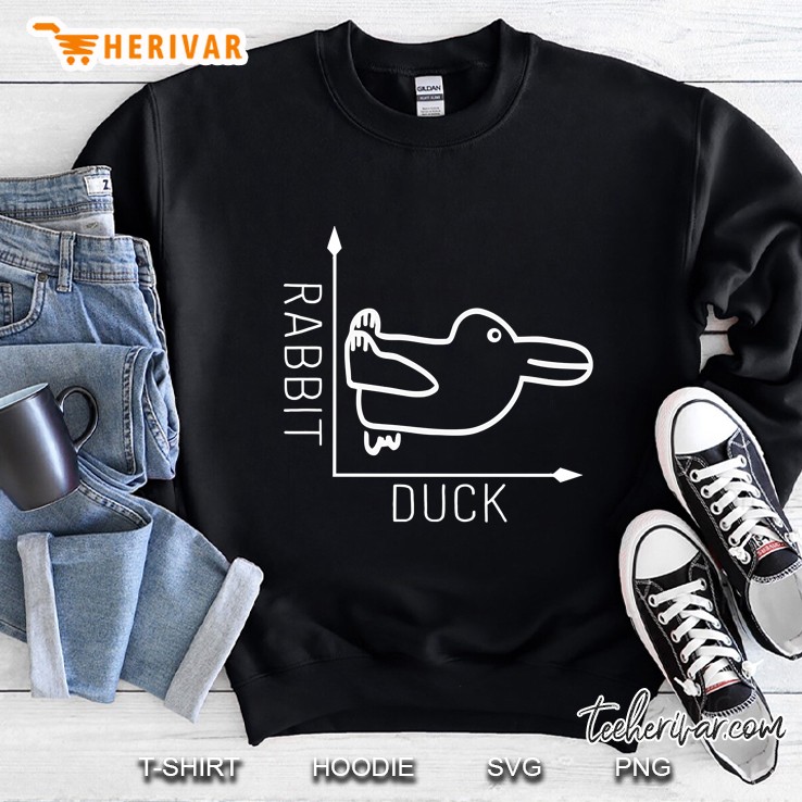 Wittgenstein Rabbit Duck Illusion Sweatshirt