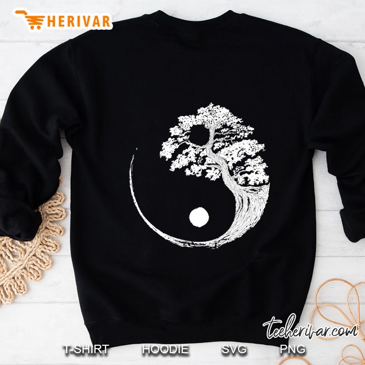 Yin Yang Bonsai Tree Japanese Buddhist Zen Sweatshirt