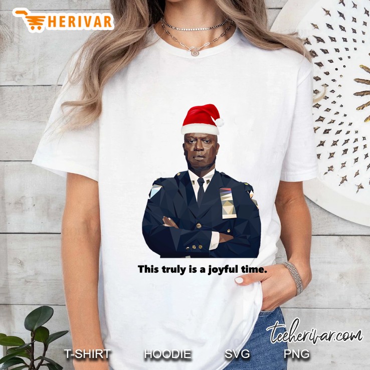 Capt. Holt Is Having A Joyful Holiday Season Ladies Tee