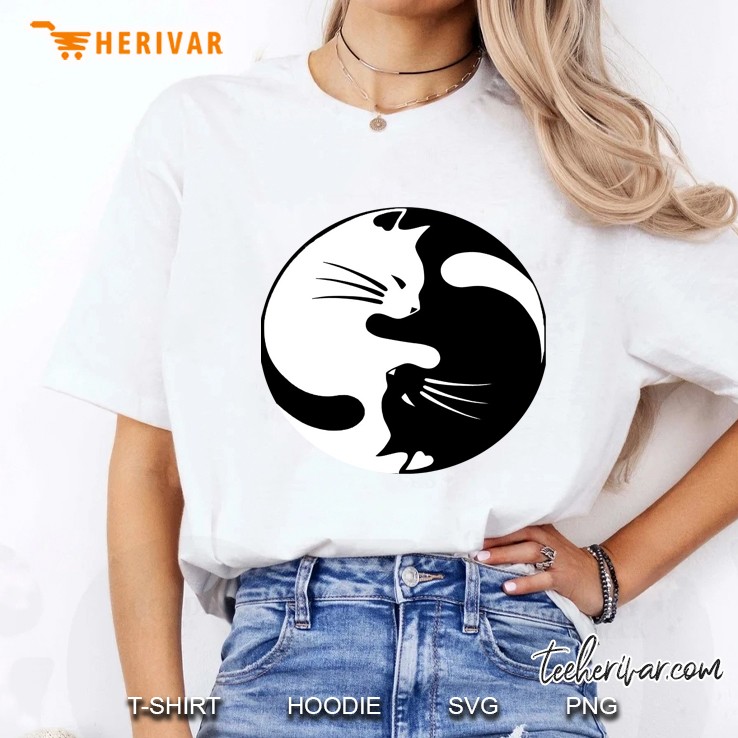 Ying Yang Cat Ladies Tee