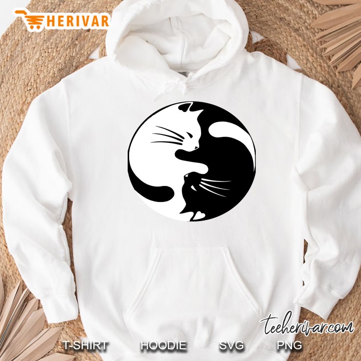 Ying Yang Cat Hoodie