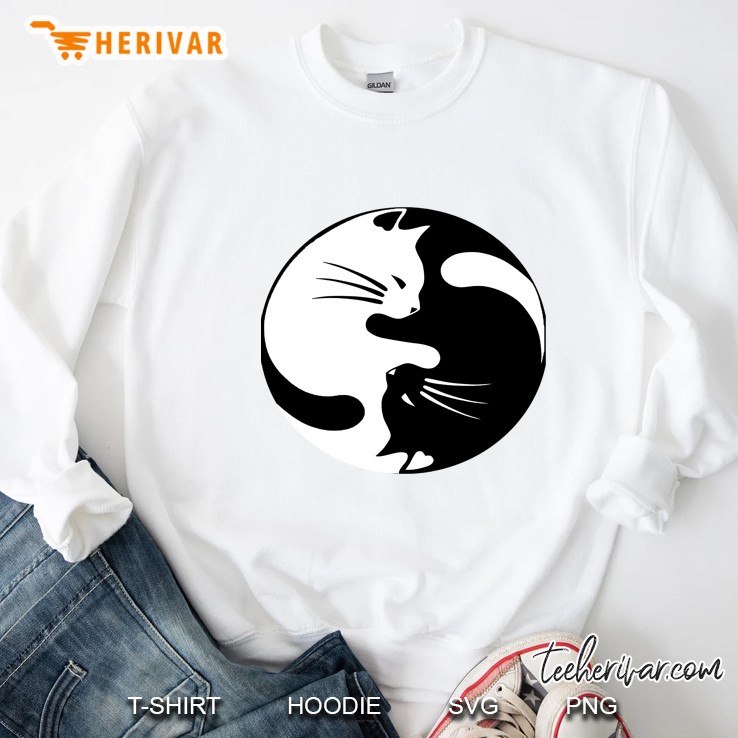 Ying Yang Cat Sweatshirt