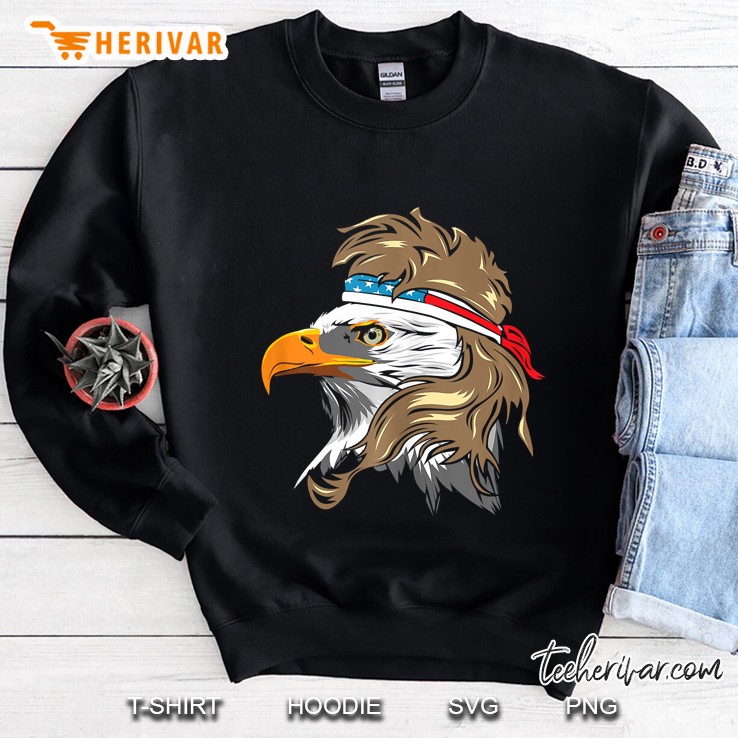 Bald Eagle With Mullet And American Flag Bandanna Mugs