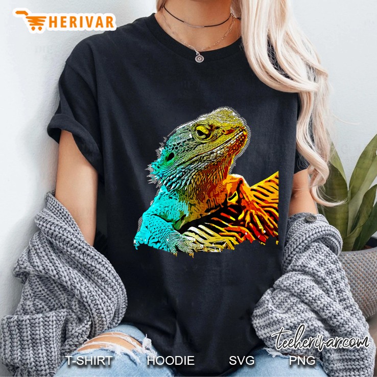 Bearded Dragon Lizard Reptile Funny Novelty Ladies Tee