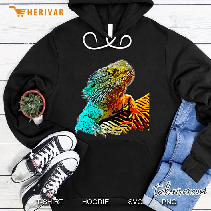 Bearded Dragon Lizard Reptile Funny Novelty Hoodie