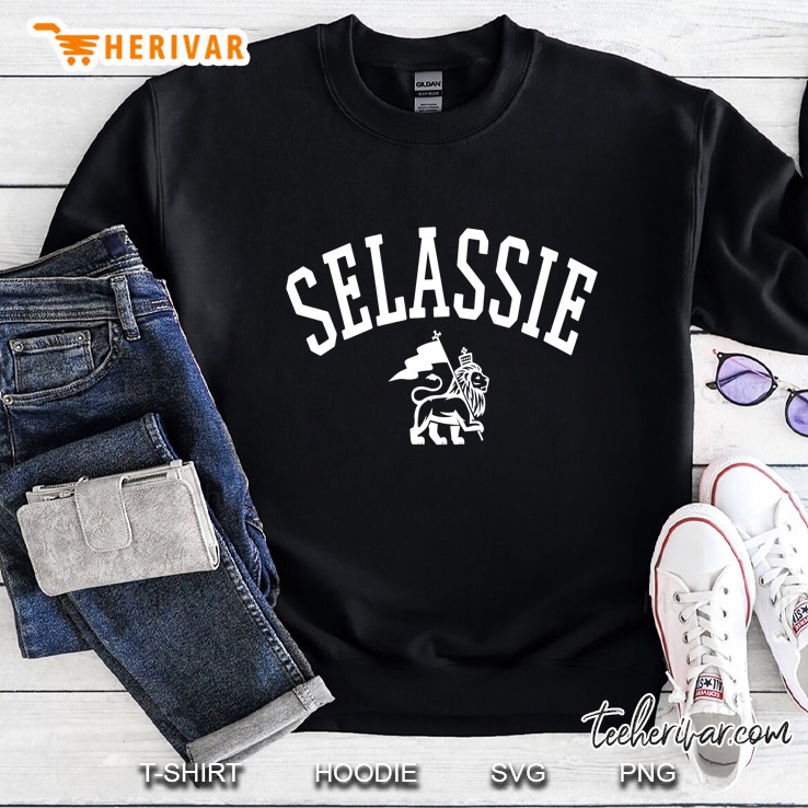 Black History King Selassie Lion Shirt Sweatshirt