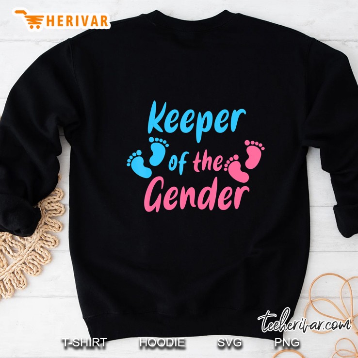 Keeper Of The Gender Reveal Baby Announcemen Sweatshirt