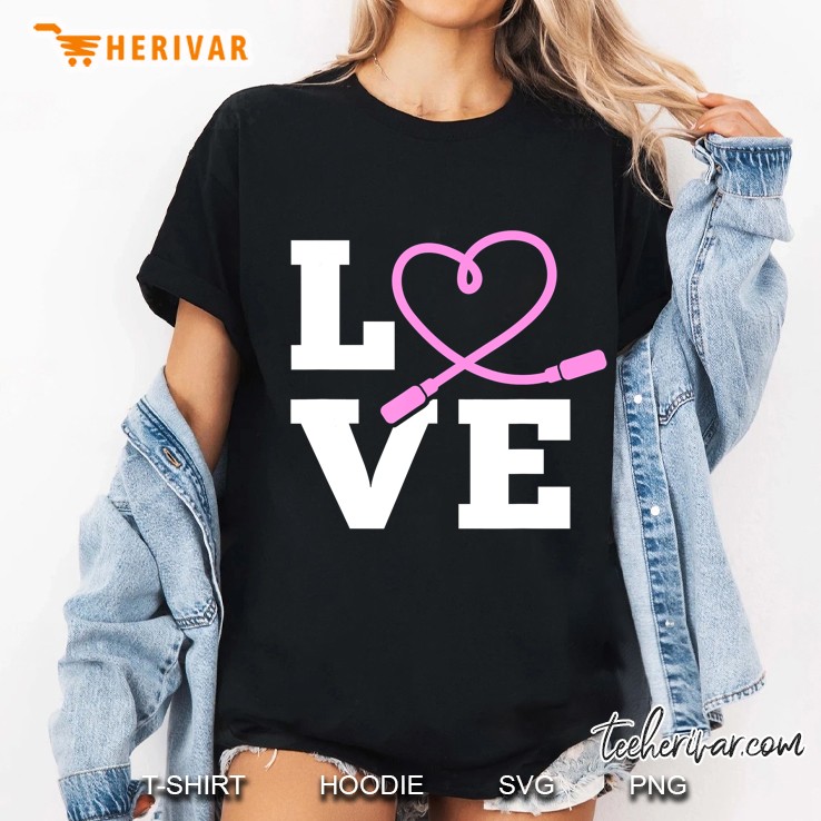 Love Jump Rope Skipping Jumping Sports Ladies Tee
