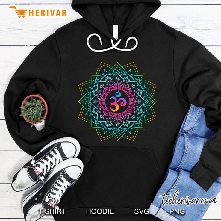 Om Meditation Mandalas Unisex Yoga Hoodie