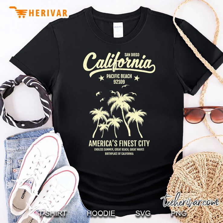 San Diego Ca California Pacific Beach 92109 Ver2 Shirt