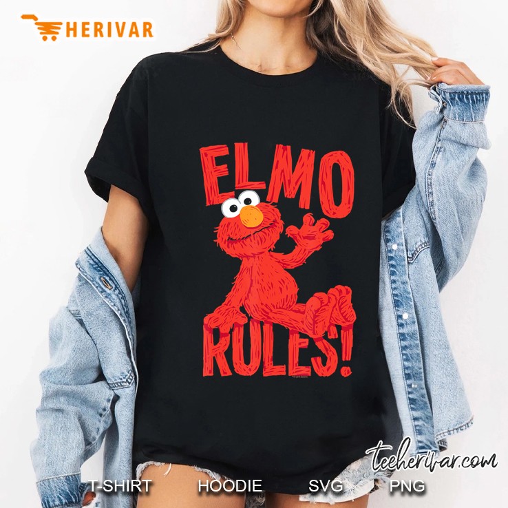 Sesame Street Elmo Rules Ladies Tee
