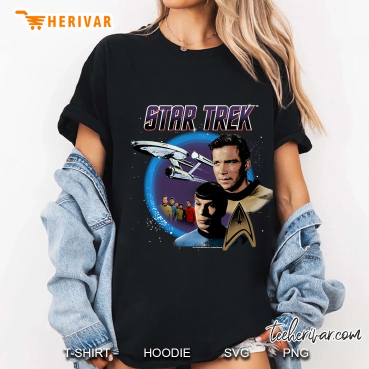 Star Trek Original Series Vintage Enterprise Ladies Tee