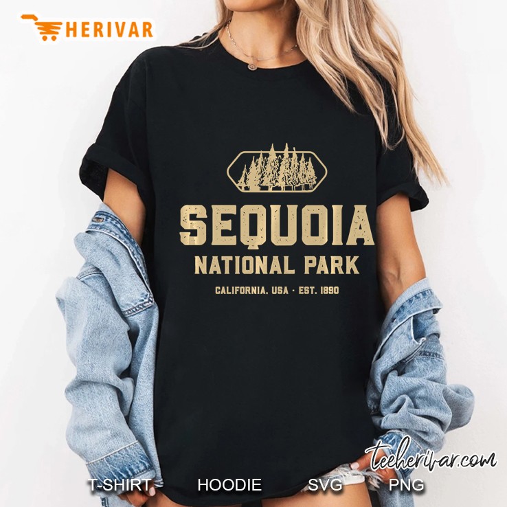 Vintage Sequoia National Park - Retro California Ladies Tee