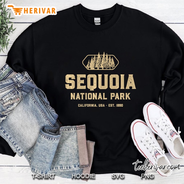 Vintage Sequoia National Park - Retro California Sweatshirt