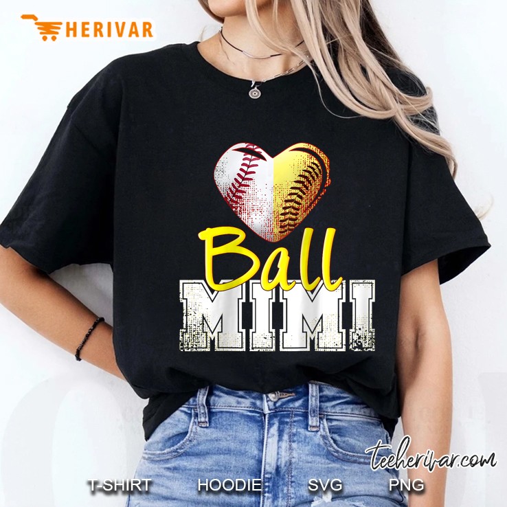 Womens Funny Ball Mimi Softball Baseball Mimi Raglan Baseball Tee Ladies Tee