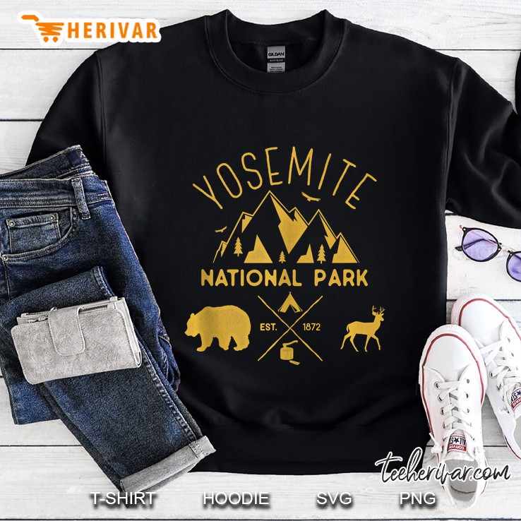Yosemite National Park California Hiking Souvenir Gift Tank Top Sweatshirt
