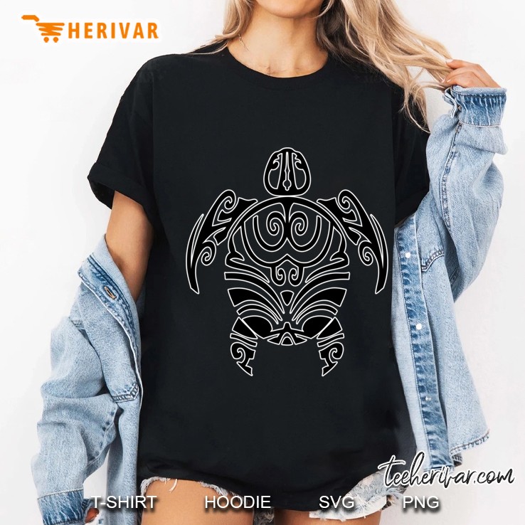 Maori Turtle Turtle Tribal Tattoo Ladies Tee