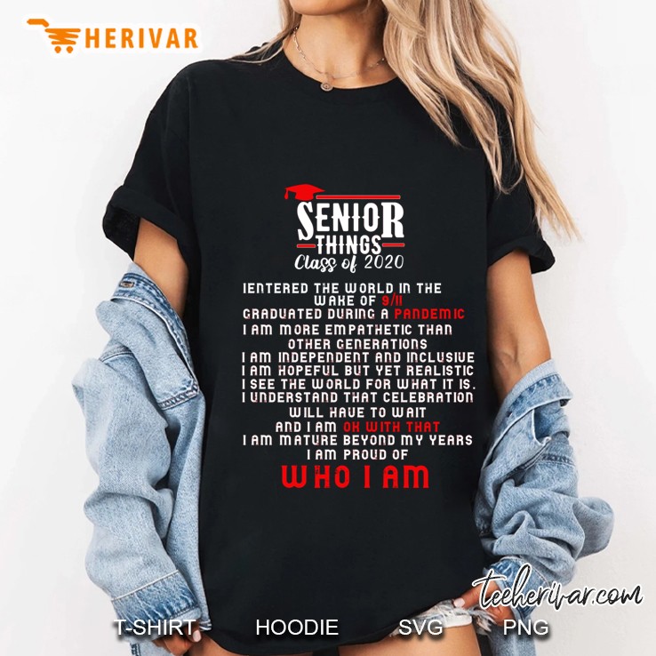 Senior Thins Class Of 2020 Graduation 2020 Gift Tri-Blend Hoodie