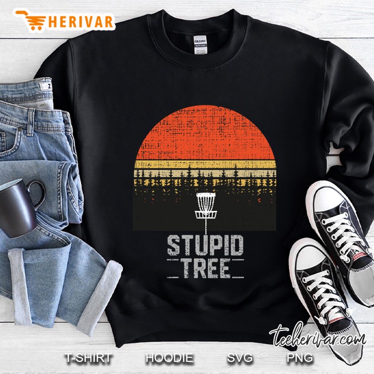 Stupid Tree Funny Frisbee Disc Golf Tee Gift Classic Sweatshirt
