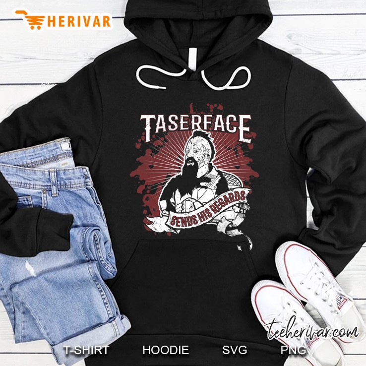 Taserface Sends His Regards Slim Fit Hoodie