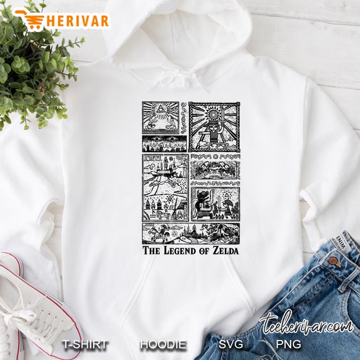 Nintendo Zelda The Legend Lives In Tonal Glyphs Hoodie
