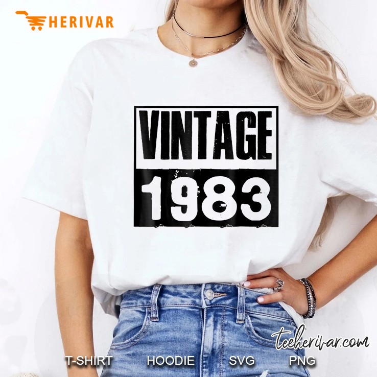 Vintage Retro 1983 35Th Birthday 35 Years Old Gift Ladies Tee