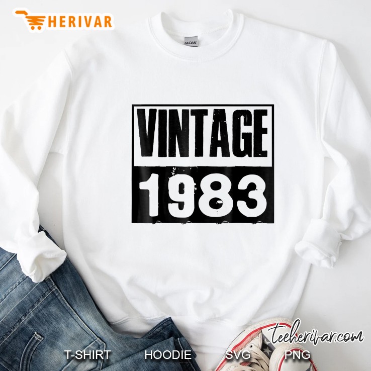 Vintage Retro 1983 35Th Birthday 35 Years Old Gift Sweatshirt