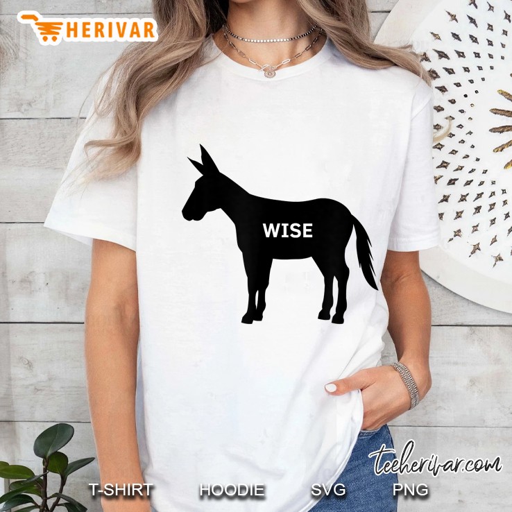 Wise A$$ Funny Donkey Graphic Ladies Tee