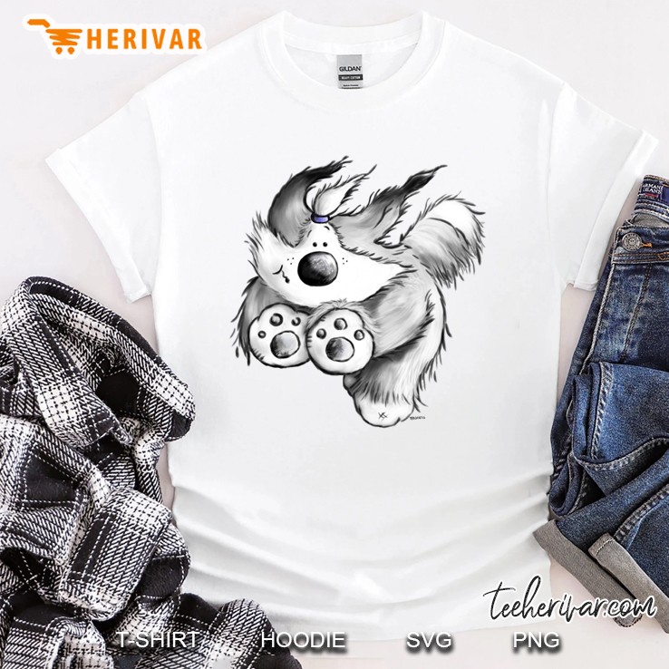 Flying Bearded Collie Slim Fit Shirt