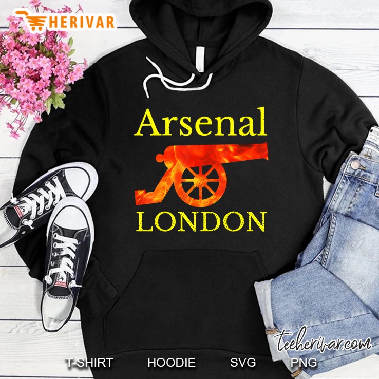 Arsenal London Soccer Jersey Cannon Flames Stressed Mugs