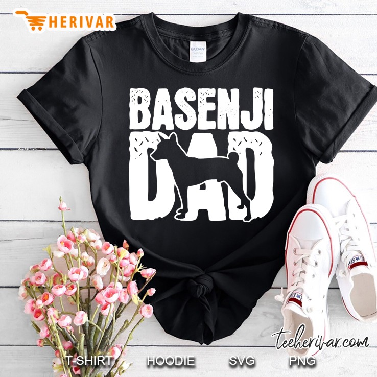 Basenji Dog Dad Papa Fathers Day Gift Shirt