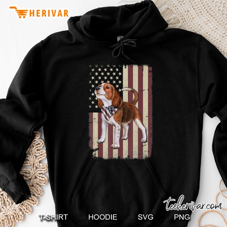 Beagle American Flag Bandana Patriotic 4Th Of July Tshirt Mugs