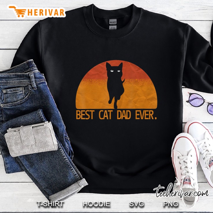 Best Cat Dad Ever Cat Daddy Gifs Sweatshirt