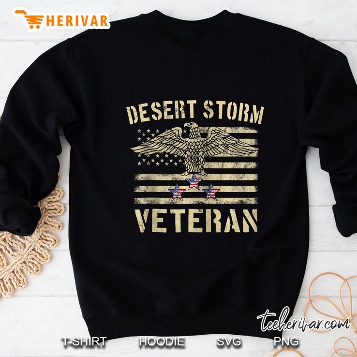 Desert Storm Veteran Eagle Stars And Stripes American Flag Zip Mugs