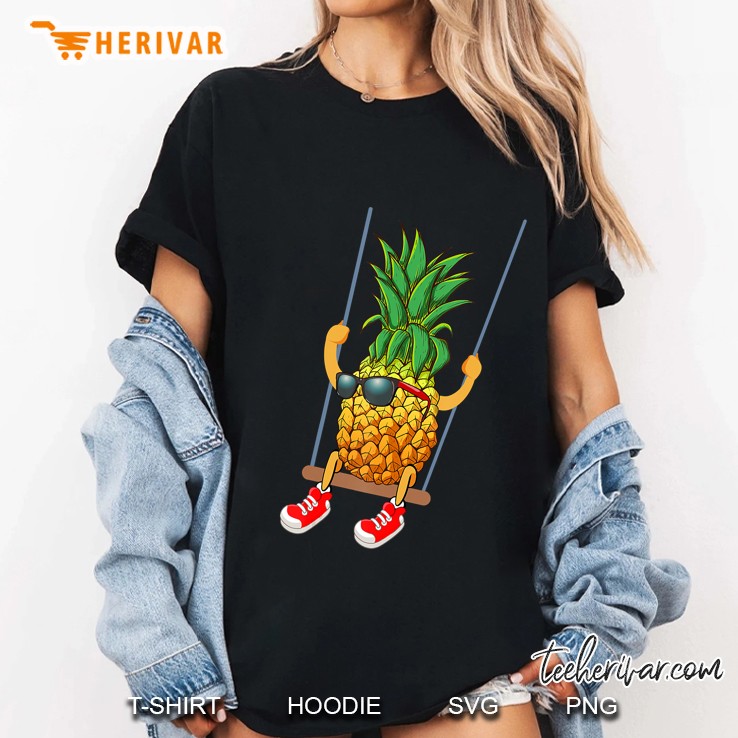 Funny Swinging Pineapple Swinger Ladies Tee