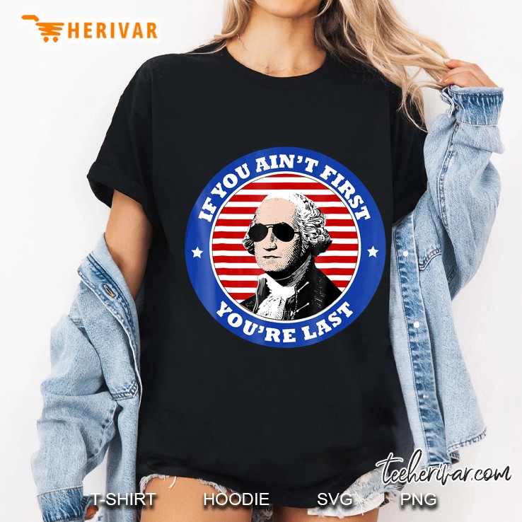 George Washington Sunglasses 4Th Of July Shirt Ladies Tee