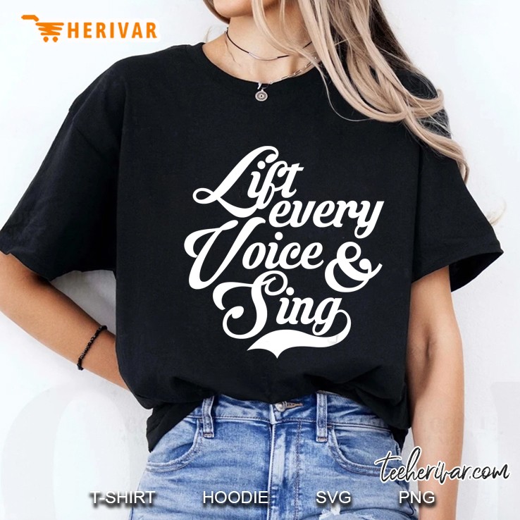 Lift Every Voice And Sing Black African American Anthem Ladies Tee