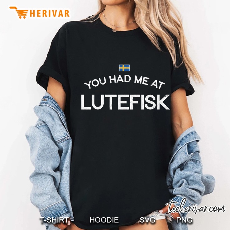 Lutefisk Norwegian Swedish Christmas Season Holiday Lye Fish Hoodie