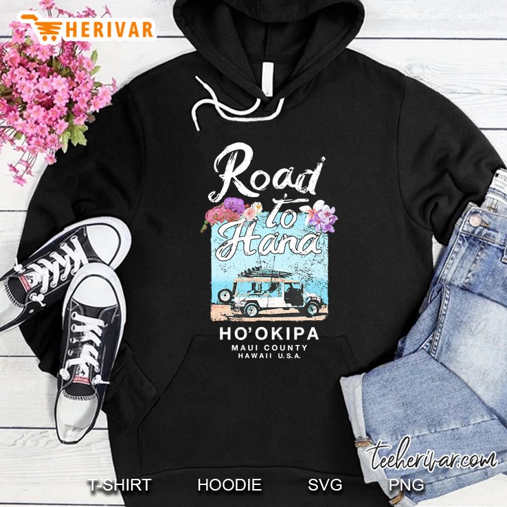 Maui Road To Hana Hawaii Vintage Hawaiian Hoodie