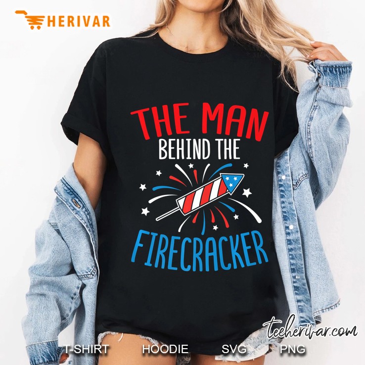 Mens Funny 4Th Of July Baby Shower The Man Behind The Firecracker Premium Ladies Tee
