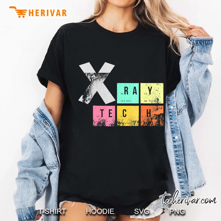 Radiology Xray Technologist Periodic Elements Table Ladies Tee