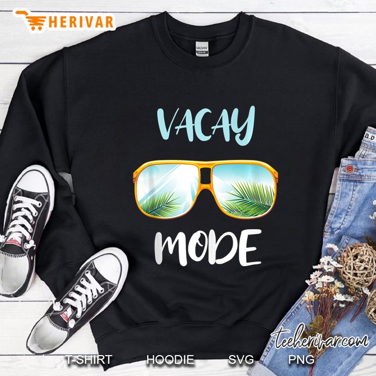 Vacay Mode Palm Sunglasses Shirt Beach Summer Time Vacation Tank Top Mugs