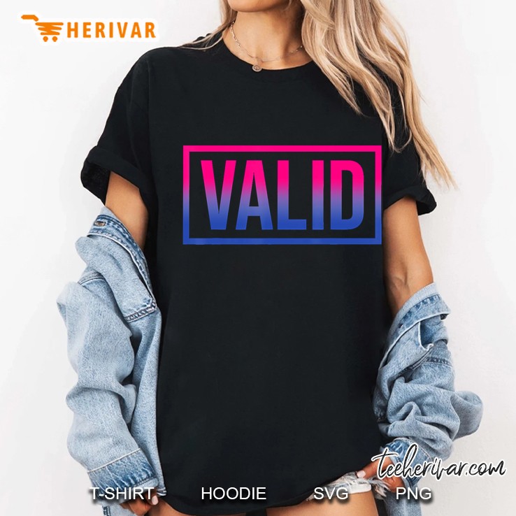 Valid Bisexual Pride Proud Flag Colors Lgbt - Bi Gift Idea Ladies Tee
