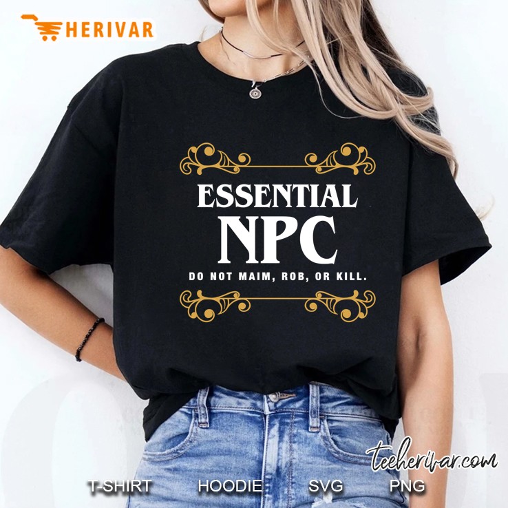 Essential Npc Non-Playable Character Gaming Ladies Tee