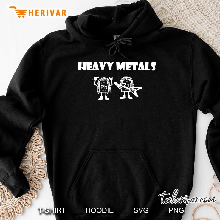 Heavy Metals, Heavy Metals Rock, Chemist Periodic Table Slim Fit Hoodie